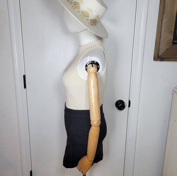 Loft Crochet Cotton Blend Tank Top Size Small Boho Chic Lightweight Knit - Picture 4 of 10